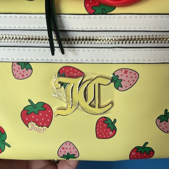 Juicy Couture Yellow Strawberry Backpack NWT - Picture 2 of 16